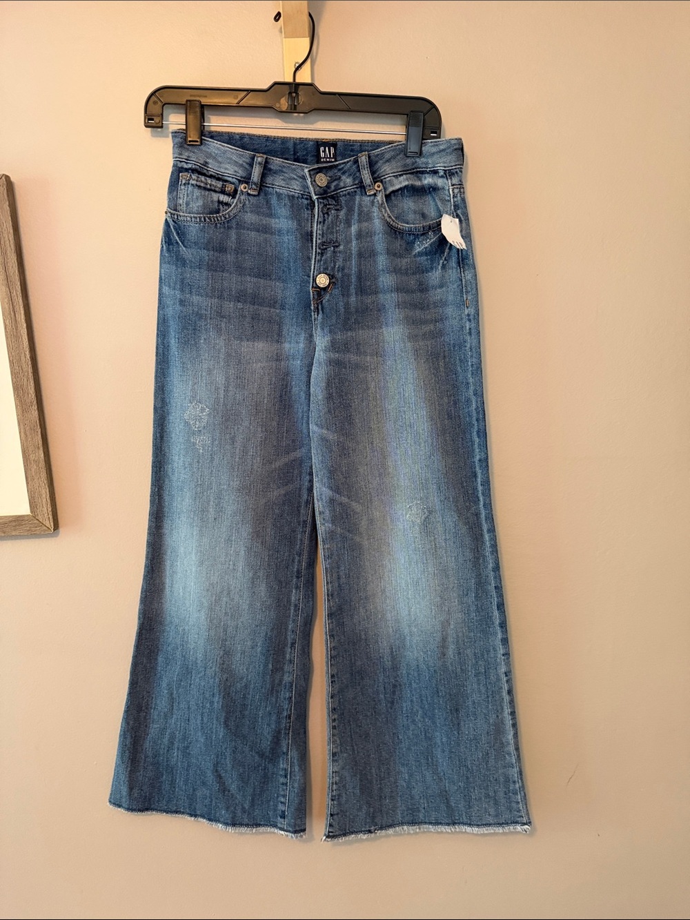 GAP NWT Girl’s Medium Blue Wide-Leg Denim Jeans